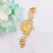 Complete Women's Jewelry and Watch Gift Set - Elegant Gold Crystal Design