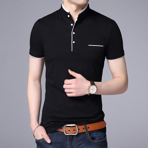 Men's Slim Fit, Breathable Cotton Polo Shirt