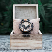Stylish Wooden Men's Chronograph Watch