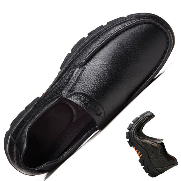 Genuine Leather Men's Loafers Offer a Timeless Style and The Convenience of a Slip-on Casual Shoe.