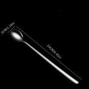 Stainless Steel Long Handle Spoons for Ice Cream, Coffee, and More