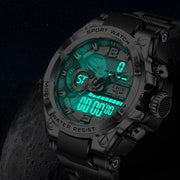 Rugged Digital Military Watch - 50m Waterproof