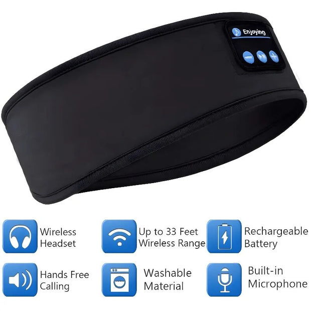 Bluetooth Sports Headband for listening during activities.